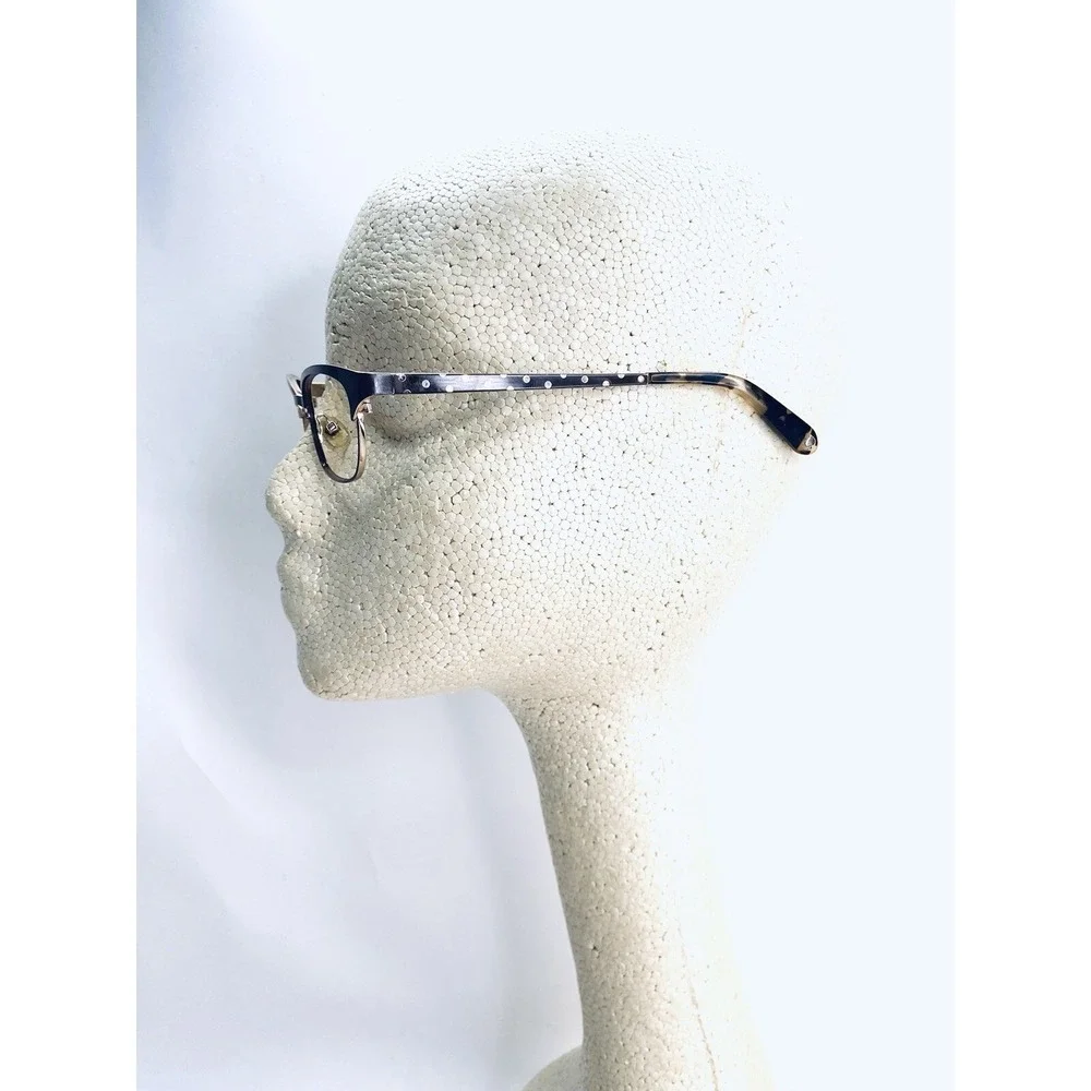 Kate Spade Brown & Gold Cat Eye Polka Dot Temple Glasses Leticia 52 16 135